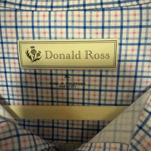 Donald Ross Men's Blue Shirt - Picture 3 of 4